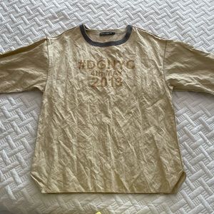 Dolce & Gabbana oversized T-shirt in tan